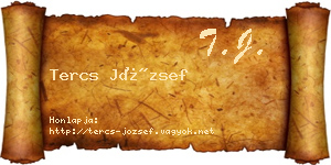 Tercs József névjegykártya