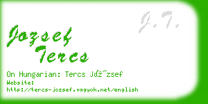 jozsef tercs business card
